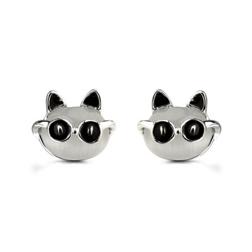 2016 Lovely Animals Mr.Black personnalisé boucles d&#39;oreilles en or boucles d&#39;oreille en opale